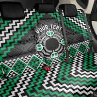 Personalised Aotearoa Niho Taniwha Motif Back Car Seat Cover Green Style