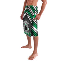 Personalised Aotearoa Niho Taniwha Motif Lavalava Green Style