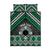 Personalised Aotearoa Niho Taniwha Motif Quilt Bed Set Green Style