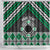 Personalised Aotearoa Niho Taniwha Motif Shower Curtain Green Style