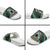 Personalised Aotearoa Niho Taniwha Motif Slide Sandals Green Style - Polynesian Pride