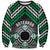 Personalised Aotearoa Niho Taniwha Motif Sweatshirt Green Style