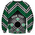 Personalised Aotearoa Niho Taniwha Motif Sweatshirt Green Style