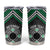 Personalised Aotearoa Niho Taniwha Motif Tumbler Cup Green Style