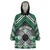 Personalised Aotearoa Niho Taniwha Motif Wearable Blanket Hoodie Green Style