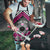 Personalised Aotearoa Niho Taniwha Motif Apron Pink Style - Polynesian Pride