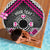 Personalised Aotearoa Niho Taniwha Motif Beach Blanket Pink Style