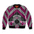 Personalised Aotearoa Niho Taniwha Motif Bomber Jacket Pink Style