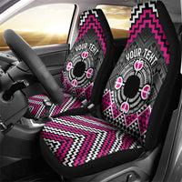 Personalised Aotearoa Niho Taniwha Motif Car Seat Cover Pink Style