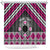 Personalised Aotearoa Niho Taniwha Motif Shower Curtain Pink Style
