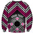 Personalised Aotearoa Niho Taniwha Motif Sweatshirt Pink Style