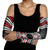 Personalised Aotearoa Niho Taniwha Motif Arm Sleeves Red Style - Polynesian Pride