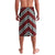 Personalised Aotearoa Niho Taniwha Motif Lavalava Red Style