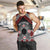 Personalised Aotearoa Niho Taniwha Motif Men Tank Top Red Style