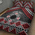 Personalised Aotearoa Niho Taniwha Motif Quilt Bed Set Red Style