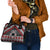 Personalised Aotearoa Niho Taniwha Motif Shoulder Handbag Red Style