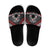 Personalised Aotearoa Niho Taniwha Motif Slide Sandals Red Style - Polynesian Pride