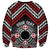 Personalised Aotearoa Niho Taniwha Motif Sweatshirt Red Style