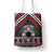 Personalised Aotearoa Niho Taniwha Motif Tote Bag Red Style - Polynesian Pride