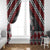 Personalised Aotearoa Niho Taniwha Motif Window Curtain Red Style