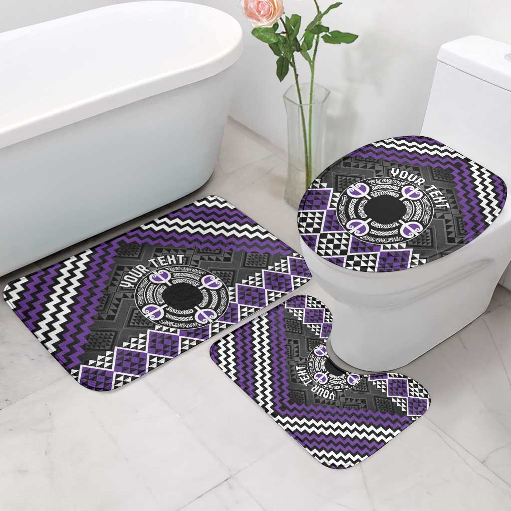 Personalised Aotearoa Niho Taniwha Motif Bathroom Set Violet Style - Polynesian Pride