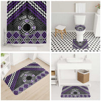 Personalised Aotearoa Niho Taniwha Motif Bathroom Set Violet Style - Polynesian Pride