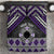 Personalised Aotearoa Niho Taniwha Motif Bedding Set Violet Style