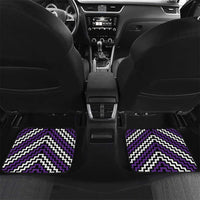 Personalised Aotearoa Niho Taniwha Motif Car Mats Violet Style