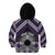 Personalised Aotearoa Niho Taniwha Motif Kid Hoodie Violet Style