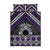 Personalised Aotearoa Niho Taniwha Motif Quilt Bed Set Violet Style