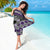Personalised Aotearoa Niho Taniwha Motif Sarong Violet Style