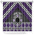 Personalised Aotearoa Niho Taniwha Motif Shower Curtain Violet Style