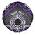 Personalised Aotearoa Niho Taniwha Motif Spare Tire Cover Violet Style