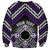 Personalised Aotearoa Niho Taniwha Motif Sweatshirt Violet Style