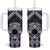 Personalised Aotearoa Niho Taniwha Motif Tumbler With Handle Violet Style