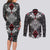 Black Aotearoa Tanilo Motif Couples Matching Long Sleeve Bodycon Dress and Long Sleeve Button Shirt Vintage Maori New Zealand Tribal Art Pattern