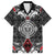 Black Aotearoa Tanilo Motif Hawaiian Shirt Vintage Maori New Zealand Tribal Art Pattern