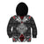 Black Aotearoa Tanilo Motif Kid Hoodie Vintage Maori New Zealand Tribal Art Pattern