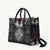 Black Aotearoa Taniko Motif Leather Bag Vintage Maori New Zealand Tribal Art Pattern - Polynesian Pride