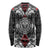 Black Aotearoa Tanilo Motif Long Sleeve Shirt Vintage Maori New Zealand Tribal Art Pattern