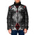 Black Aotearoa Taniko Motif Padded Jacket Vintage Maori New Zealand Tribal Art Pattern - Polynesian Pride