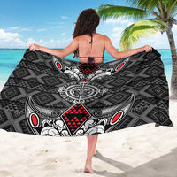 Black Aotearoa Taniko Motif Sarong Vintage Maori New Zealand Tribal Art Pattern
