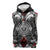 Black Aotearoa Taniko Motif Sleeveless Hoodie Vintage Maori New Zealand Tribal Art Pattern - Polynesian Pride