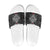 Black Aotearoa Taniko Motif Slide Sandals Vintage Maori New Zealand Tribal Art Pattern - Polynesian Pride