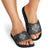 Black Aotearoa Taniko Motif Slide Sandals Vintage Maori New Zealand Tribal Art Pattern - Polynesian Pride