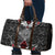 Black Aotearoa Taniko Motif Travel Bag Vintage Maori New Zealand Tribal Art Pattern - Polynesian Pride