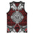 Red Aotearoa Taniko Motif Basketball Jersey Vintage Maori New Zealand Tribal Art Pattern - Polynesian Pride