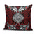 Red Aotearoa Taniko Motif Pillow Cover Vintage Maori New Zealand Tribal Art Pattern - Polynesian Pride