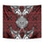 Red Aotearoa Taniko Motif Tapestry Vintage Maori New Zealand Tribal Art Pattern