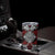 Red Aotearoa Taniko Motif Tumbler Cup Vintage Maori New Zealand Tribal Art Pattern